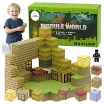 KLOCKI MAGNETYCZNE 100 elementów + 3 ludziki