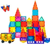 Klocki Magnetyczne 3D - Klocki Edukacyjne Kreatywne Kostrukcyjne 121 El.