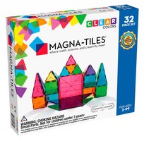 klocki magnetyczne Clear Colors 32 elementy Magna Tiles
