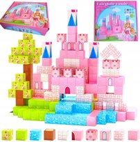 KLOCKI MAGNETYCZNE DLA DZIEWCZYNKI 213 SZEŚCIANY KONSTRUKCYJNE ZAMEK PIXELE