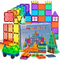 KLOCKI MAGNETYCZNE Duże 3D Magnetic Tiles Konstrukcyjne zestaw XXL 100 el