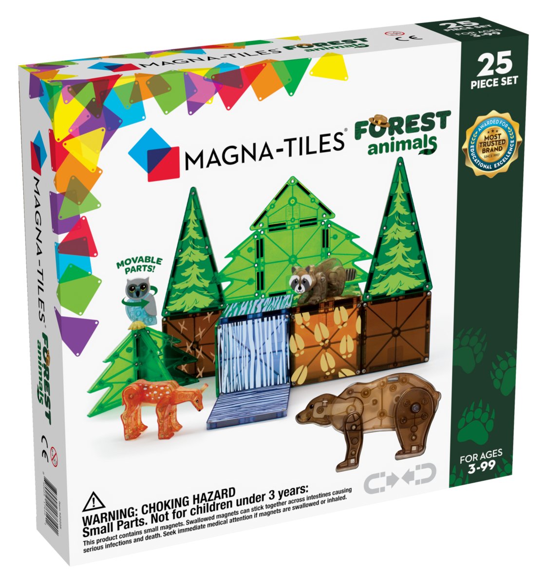 Zdjęcia - Klocki Forest  magnetyczne  Animals 25-elementów Magna Tiles 