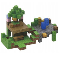 Klocki Magnetyczne, Klocki Konstrukcyjne 216 szt. Pełna Sceneria! - 8 magnesów - T064 - Leśna Twierdza