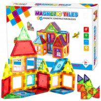 Klocki Magnetyczne Konstrukcyjne Edukacyjne Duże Panele Układanka 3D 70 El