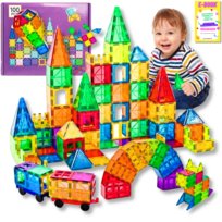 KLOCKI MAGNETYCZNE KONSTRUKCYJNE EDUKACYJNE ZESTAW 100 EL DUŻE PANELE 3D PREZENT DLA DZIECKA + EBOOK