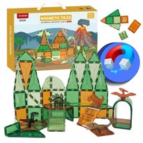 Klocki Magnetyczne Konstrukcyjne Magnetic Tiles Kreatywne Dinozaury Dino 62