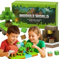 KLOCKI MAGNETYCZNE konstrukcyjne zestaw dla dzieci 144 elementy kreatywne