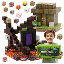 KLOCKI MAGNETYCZNE konstrukcyjne zestaw dla dzieci 332 elementy 9 ludzików