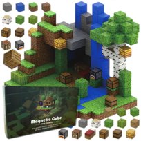 KLOCKI MAGNETYCZNE KOSTKI 3D Konstrukcyjne Bloczki Budowalne Sześciany Zestaw XXL ŚWIAT 300el