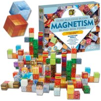 KLOCKI MAGNETYCZNE KOSTKI 3D KONSTRUKCYJNE SZEŚCIANY Bloczki Zestaw XXL ŚWIAT 162el Magnetic Blocks
