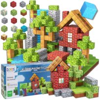 KLOCKI MAGNETYCZNE KOSTKI SZEŚCIANY Pixele 3D Zestaw Edukacyjny dla Dzieci