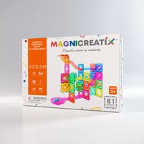 Klocki Magnetyczne KULODROM FLUORESCENCYJNY 81 el. MAGNICREATIX