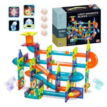 Klocki Magnetyczne - Light Magnetic Blocks 110 Elementów - Inna marka