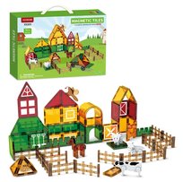 Klocki Magnetyczne Magnetic Tiles Kreatywne Farma Zwierząt 76 Elementów