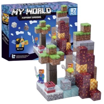 Klocki Magnetyczne Minecraft 87 Elementów Do Układania - Inna marka