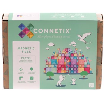 Klocki magnetyczne Pastel Creative Pack 120 elementów Connetix - Connetix