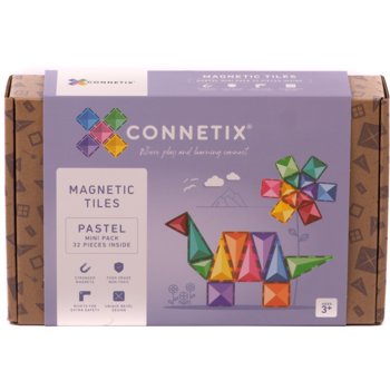 Klocki magnetyczne Pastel Mini Pack 32 elementy Connetix - Connetix