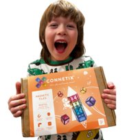 klocki magnetyczne Pastel Square Pack 40 elementów Connetix