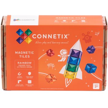 Klocki Magnetyczne Rainbow Square Pack 42 Connetix - Connetix