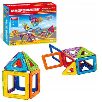 KLOCKI MAGNETYCZNE trójkąty kwadraty układanka - Magformers