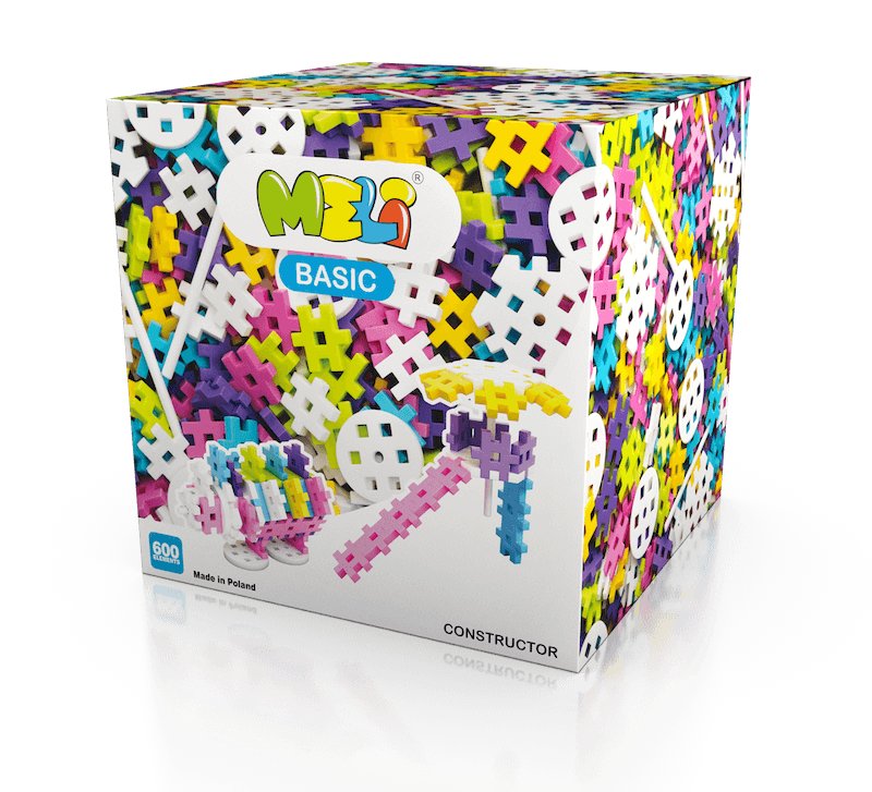 Klocki Meli Constructor Pink 600 el.