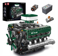 KLOCKI MOULD KING 10182 SILNIK V8 MECHANICZNY CZOŁGU 2250 ELEMENTÓW