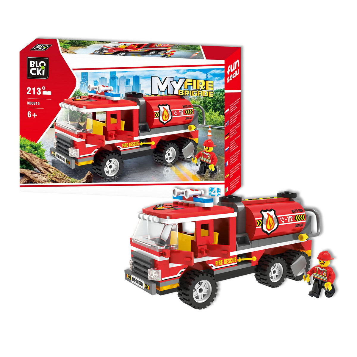 Klocki Myfirebrigade Beczkowóz 213 Elementów