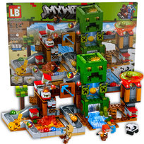 Klocki MyWorld MC 451el Tor kulkowy LED Kopalnia Creeperów My World figurki