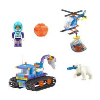 Klocki przygoda w Arktyce 321 elementów, fascynująca seria, kompatybilne z innymi znanymi klockami