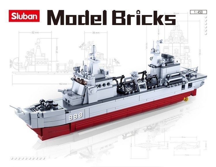 Klocki Sluban okręt, statek 457 el. Model Bricks