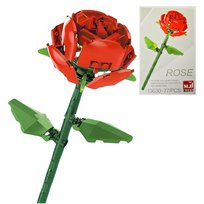 Klocki Technic MJI 13030 – Czerwona Róża LED, 77 elementów – romantyczny kwiat z klocków