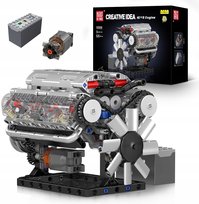 KLOCKI TECHNIC V8 SILNIK BENZYNOWY 535 el. DO SKŁADANIA MOULD KING 10088