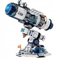 KLOCKI TELESKOP KOSMICZNY 995 ELEMENTÓW Z NIEBIESKIM ŚWIATŁEM LED 1:10