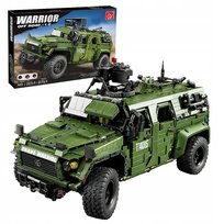 KLOCKI Wóz Bojowy Pojazd Wojskowy Samochód AUTO Terenowe Jeep Ciężarówka