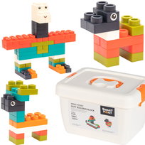 Klocki Zestaw Klocków Miękkich 128 elementów