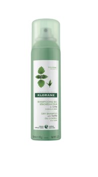 Klorane, szampon suchy z pokrzywą do włosów przetłuszczających się, 150 ml - Klorane