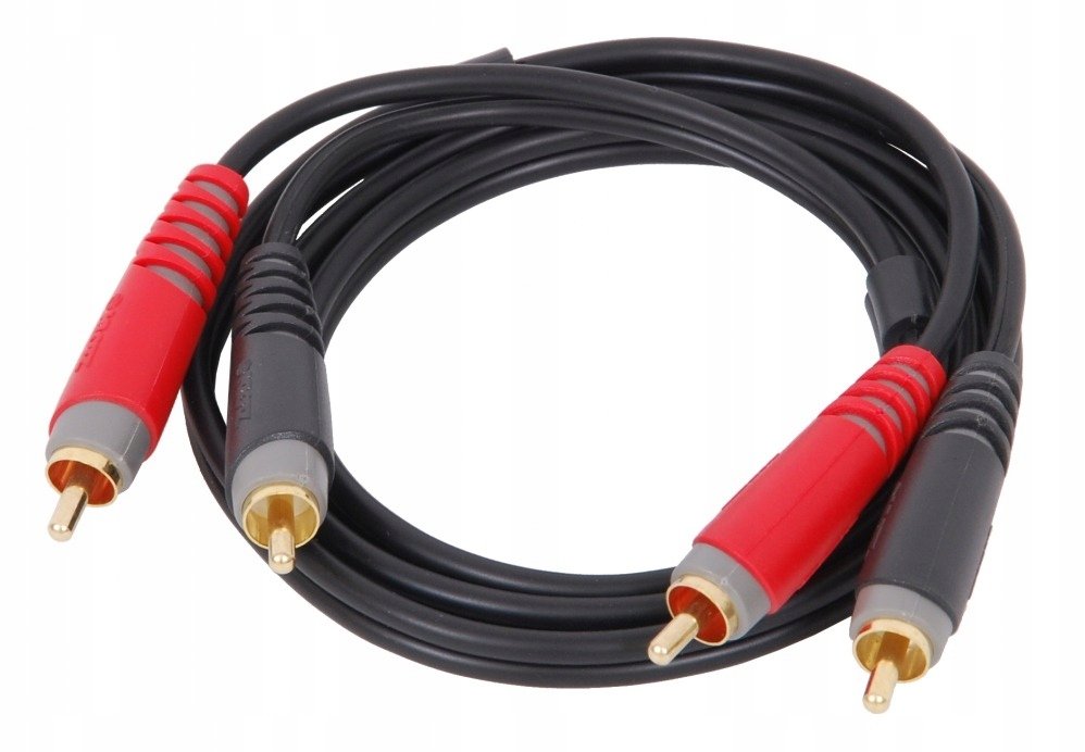 Klotz AT-CC0300 Audiokabel – 3 Meter, 2 Contactpunten, Vergulde Phono-stekkers