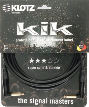 KLOTZ Kabel instrumentalny JACK 6,3mm gitara 3m - KLOTZ