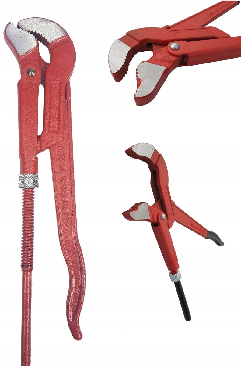 KLUCZ NASTAWNY CĘGI DO RUR ŻABKA ŻABA 1'' SZWED-Zdjęcie-0