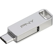 Klucz OTG USB 3.2 128 GB USB C i USB A Srebrny metalowy PNY PNY