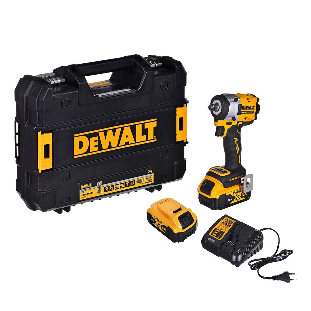 Klucz udarowy 1/2' 18V 406Nm 2x5,0 DCF921P2T DEWALT-Zdjęcie-0