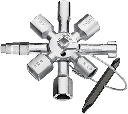 Klucz wielofunkcyjny do szaf KNIPEX