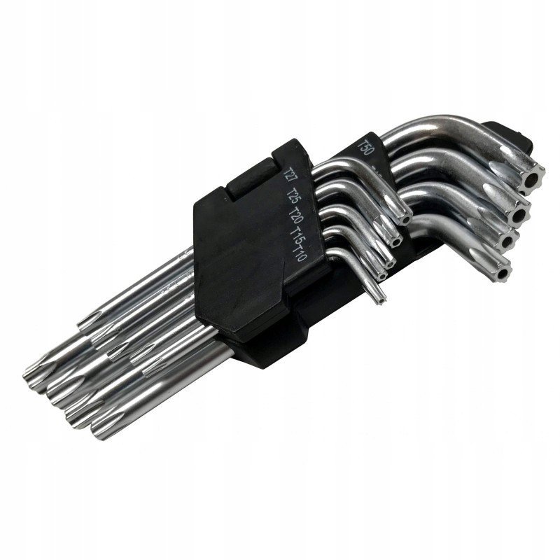 KLUCZE IMBUSOWE ZESTAW KLUCZY IMBUSOWYCH IMBUSY T10-50 TORX TORXY 9e V35500-Zdjęcie-0