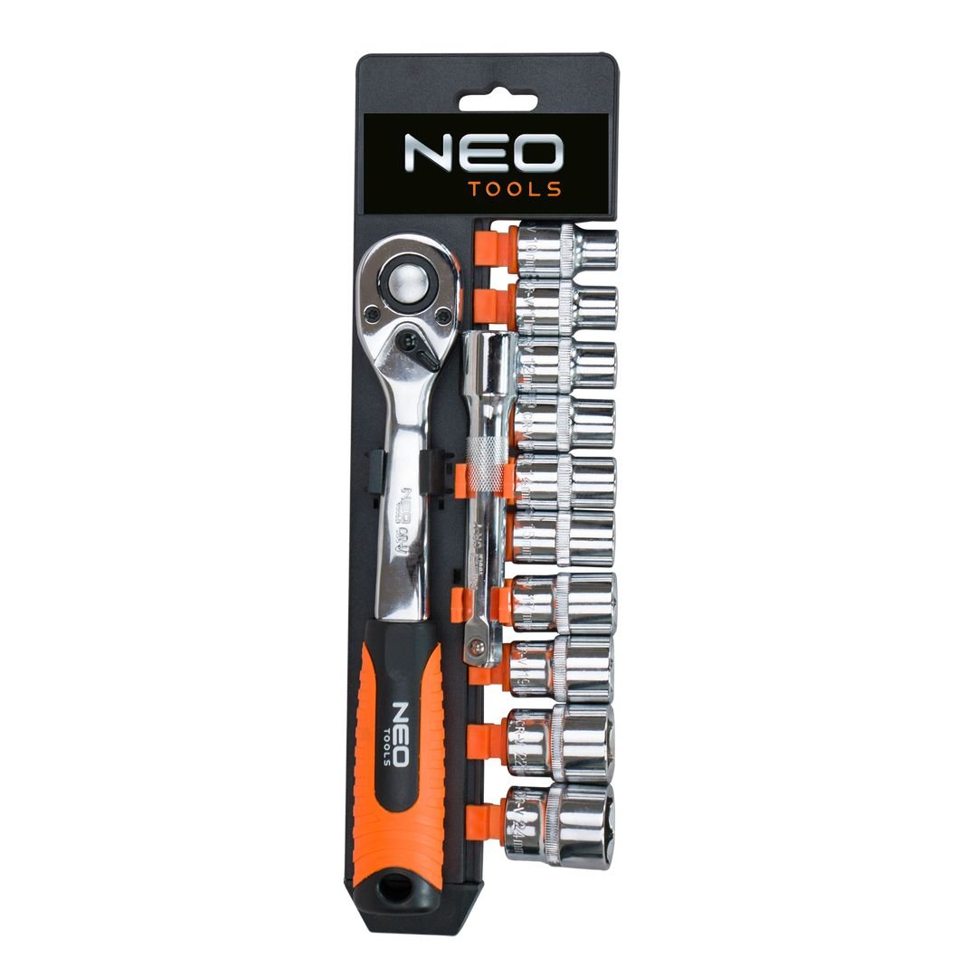 Klucze nasadowe 3/8', zestaw 12 szt. 08-653 NEO TOOLS