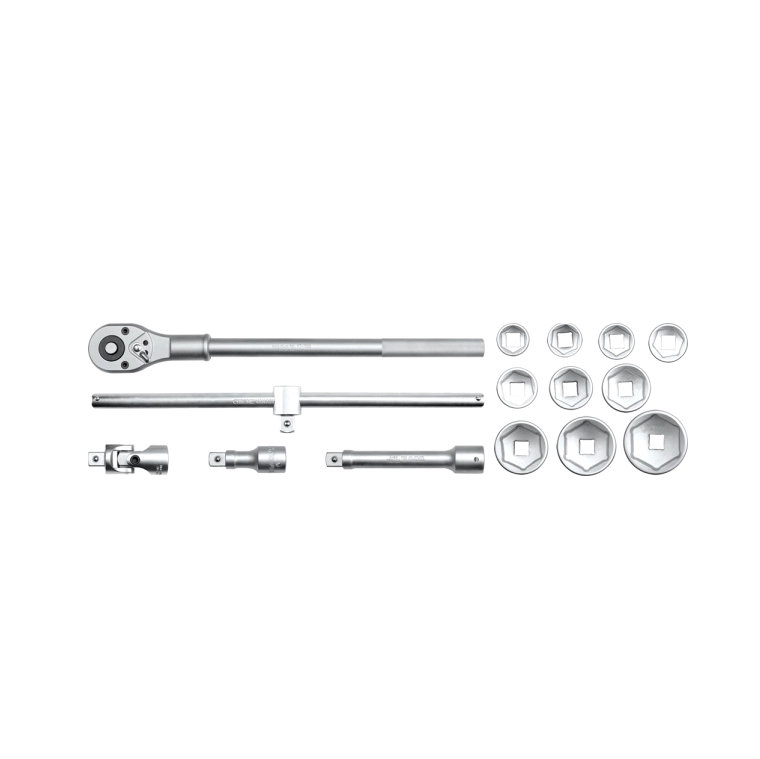 Klucze nasadowe YATO 1334, 3/4'', 15 sztuk