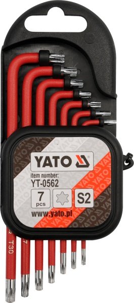 Klucze torx fajkowe YATO, 7szt.