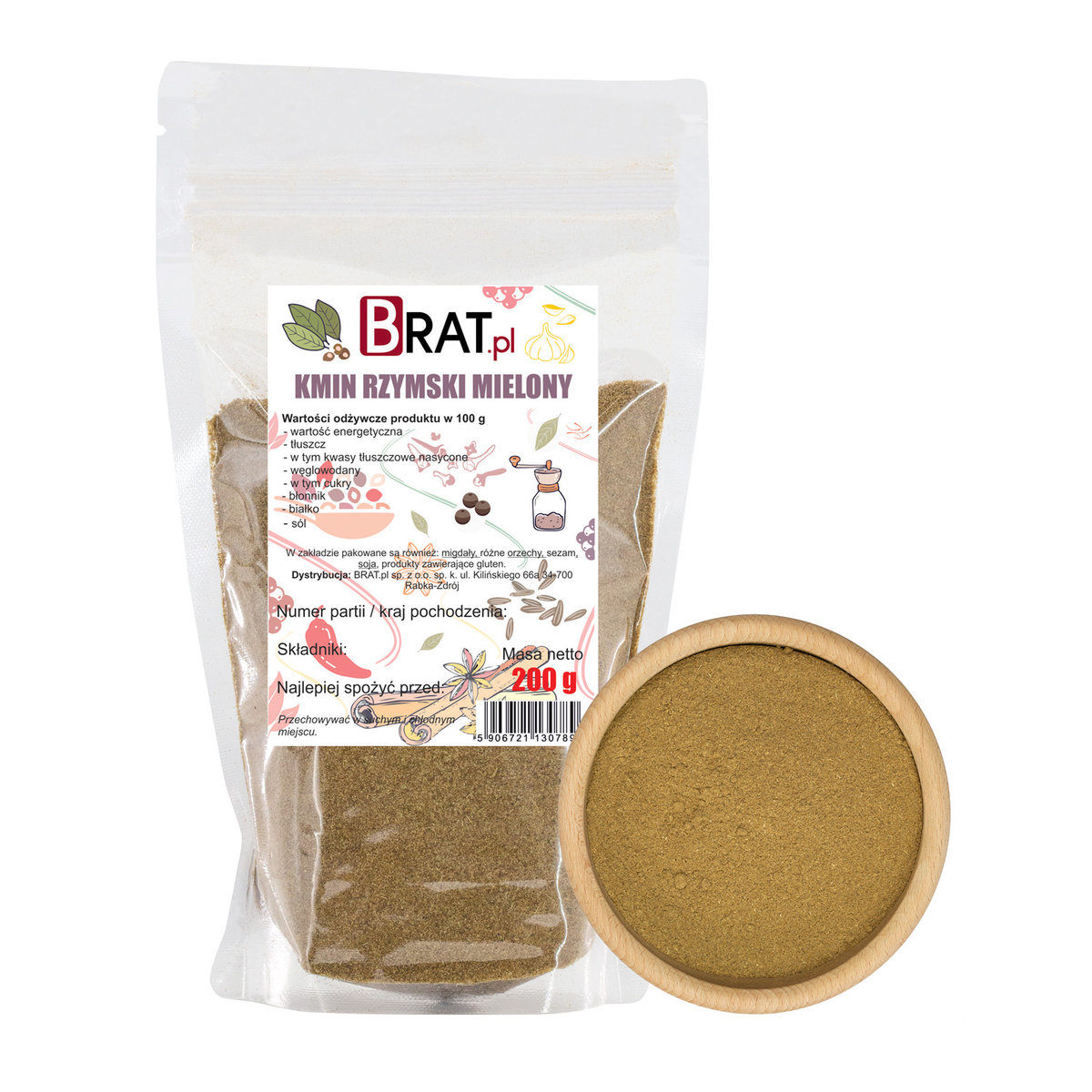 Kmin Rzy Kmin rzymski mielony 200g - Brat | Sklep EMPIK.COM