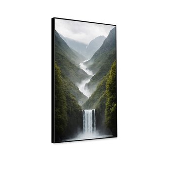 KNOR WALL ART Obraz w szerokiej ramie na płótnie 70X120 cm -Wodospad- - Knor