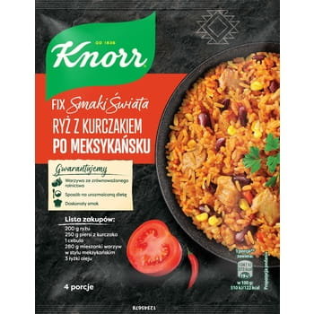 Knorr Fix Ryż z kurczakiem po meksykańsku 37g - Knorr