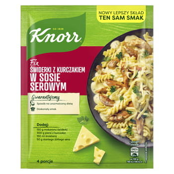 Knorr Fix Świderki z kurczakiem w sosie serowym 38g - Knorr